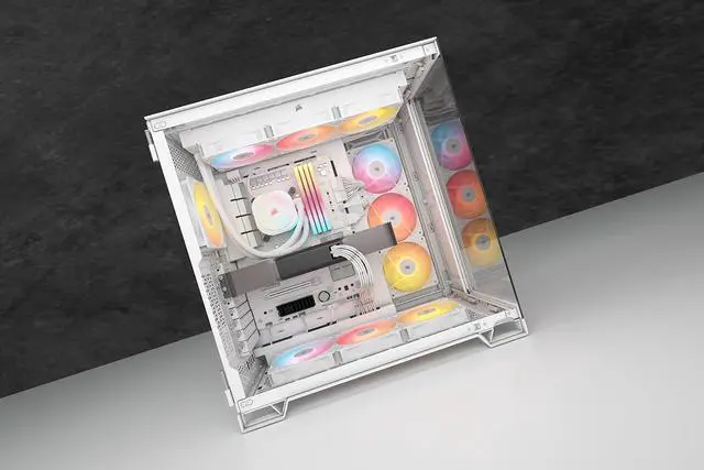 Alt view image 5 of 7 - CORSAIR RS120-R ARGB 120mm PWM Reverse Fans Triple Pack – White – Reverse  Fan Blade – Eight Vibrant RGB LEDs – Magnetic Dome Bearing – Daisy-Chain 4-Pin  PWM and +5V ARGB Connections