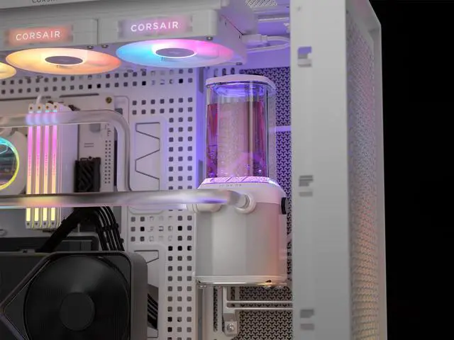 Alt view image 5 of 7 - CORSAIR iCUE LINK XH505i RX 360 RGB Custom Cooling Kit – Custom Cooling Loop – XC7 ELITE CPU Water Block – XD6 ELITE Pump Reservoir – 3x RX120 RGB Fans – XR5 360mm Radiator – iCUE LINK System Hub