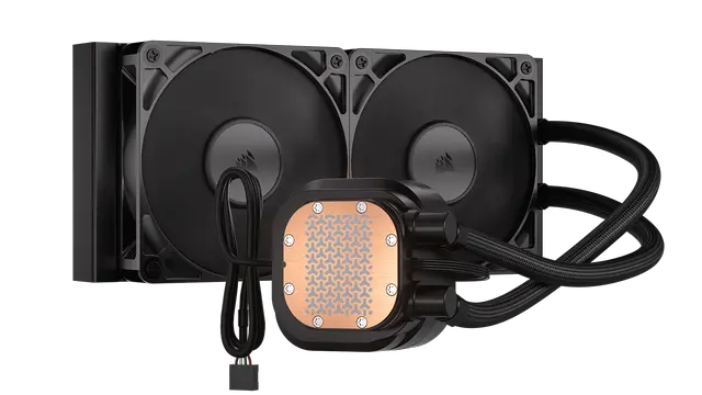 Alt view image 2 of 19 - CORSAIR NAUTILUS 240 RS LCD Liquid CPU Cooler – 2.1" IPS LCD Screen  – RS120 Fans – 240/360mm Radiator – Fits Intel® LGA 1851/1700,  AMD® AM5/AM4 – Simple Daisy-Chain Connections