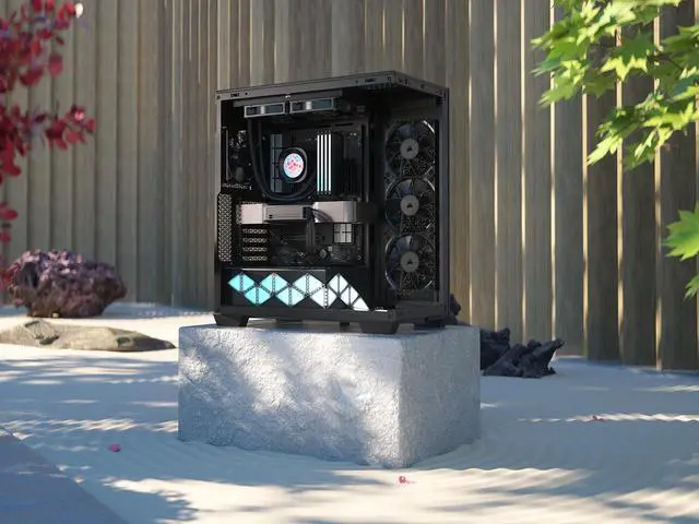 Alt view image 9 of 19 - CORSAIR NAUTILUS 240 RS LCD Liquid CPU Cooler – 2.1" IPS LCD Screen  – RS120 Fans – 240/360mm Radiator – Fits Intel® LGA 1851/1700,  AMD® AM5/AM4 – Simple Daisy-Chain Connections