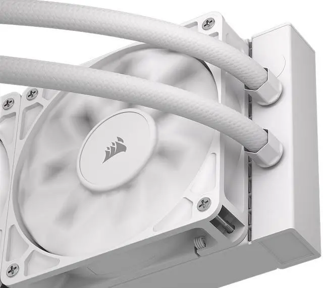 Alt view image 6 of 19 - CORSAIR NAUTILUS 240 RS LCD Liquid CPU Cooler – 2.1" IPS LCD Screen  – RS120 Fans – 240/360mm Radiator – Fits Intel® LGA 1851/1700,  AMD® AM5/AM4 – Simple Daisy-Chain Connections