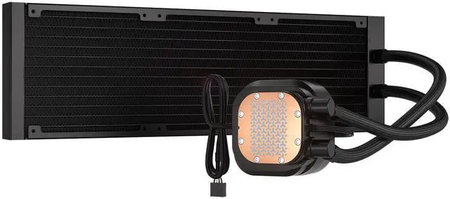 Alt view image 5 of 20 - CORSAIR NAUTILUS 360 RS LCD Liquid CPU Cooler – 2.1" IPS LCD Screen  – RS120 Fans – 360mm Radiator – Fits Intel® LGA 1851/1700, AMD®  AM5/AM4 – Simple Daisy-Chain Connections