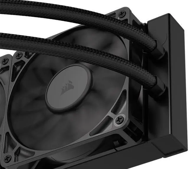 Alt view image 6 of 20 - CORSAIR NAUTILUS 360 RS LCD Liquid CPU Cooler – 2.1" IPS LCD Screen  – RS120 Fans – 360mm Radiator – Fits Intel® LGA 1851/1700, AMD®  AM5/AM4 – Simple Daisy-Chain Connections