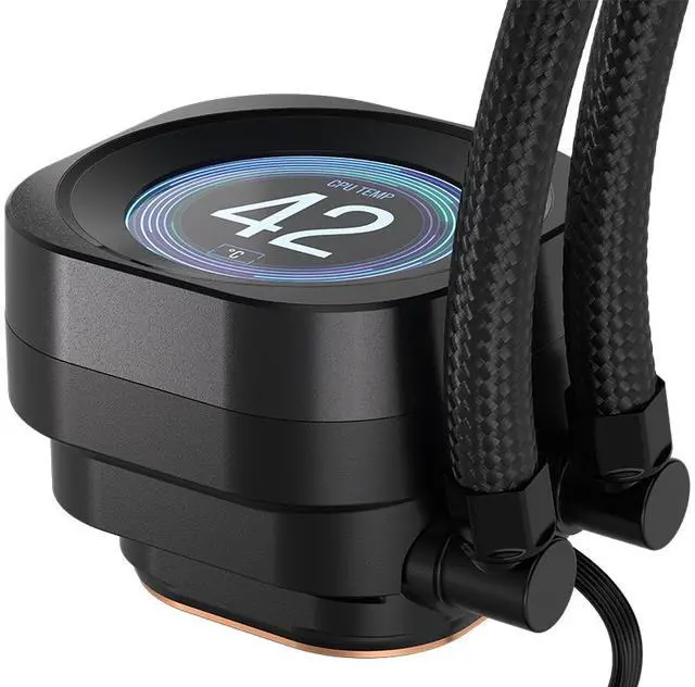 Alt view image 12 of 20 - CORSAIR NAUTILUS 360 RS LCD Liquid CPU Cooler – 2.1" IPS LCD Screen  – RS120 Fans – 360mm Radiator – Fits Intel® LGA 1851/1700, AMD®  AM5/AM4 – Simple Daisy-Chain Connections
