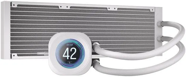 Alt view image 4 of 20 - CORSAIR NAUTILUS 360 RS LCD Liquid CPU Cooler – 2.1" IPS LCD Screen  – RS120 Fans – 360mm Radiator – Fits Intel® LGA 1851/1700, AMD®  AM5/AM4 – Simple Daisy-Chain Connections