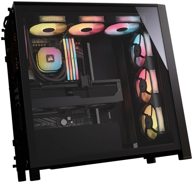 Alt view image 4 of 5 - CORSAIR iCUE LINK RX360 II RGB PWM Fans with System Hub - Unified Frame - Optimized for Quiet Operation - Up to 2,100 RPM - 8 RGB LEDs per Fan - iCUE LINK System Hub Included