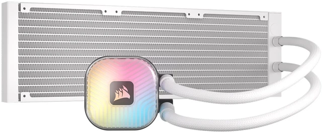 Alt view image 5 of 17 - CORSAIR iCUE LINK TITAN II 360 RX RGB AIO Liquid CPU Cooler - White - RX II RGB Fans - Fits AMD AM5/AM4 & Intel LGA 1954/1851/1700 - iCUE LINK System Hub Included