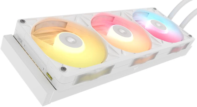 Alt view image 4 of 17 - CORSAIR iCUE LINK TITAN II 360 RX RGB AIO Liquid CPU Cooler - White - RX II RGB Fans - Fits AMD AM5/AM4 & Intel LGA 1954/1851/1700 - iCUE LINK System Hub Included