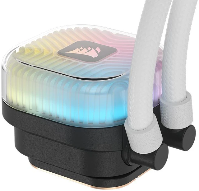 Alt view image 10 of 17 - CORSAIR iCUE LINK TITAN II 360 RX RGB AIO Liquid CPU Cooler - White - RX II RGB Fans - Fits AMD AM5/AM4 & Intel LGA 1954/1851/1700 - iCUE LINK System Hub Included