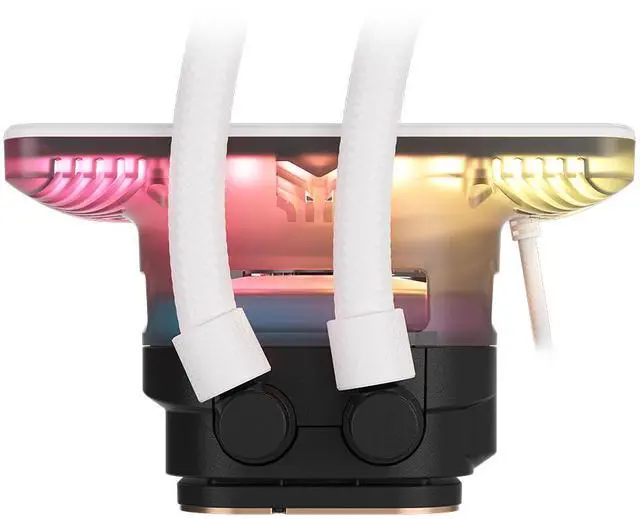 Alt view image 8 of 10 - CORSAIR iCUE LINK TITAN II 360 RX LCD AIO Liquid CPU Cooler - White - 5" IPS LCD Screen - 720x1280 - DisplayPort Input - RX II RGB Fans - Fits AMD AM5/AM4 & Intel LGA 1954/1851/1700 - iCUE LINK System