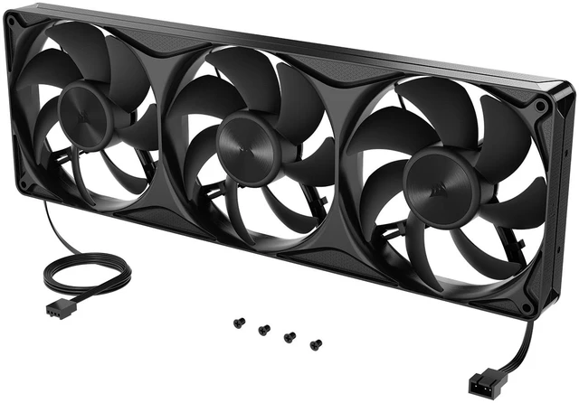 Alt view image 6 of 10 - CORSAIR RS360 II Unified Frame PWM Fans - Daisy-Chain Connectivity - Magnetic Dome Bearing - AirGuide Technology - Zero RPM Mode