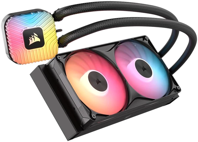 Alt view image 5 of 9 - CORSAIR NAUTILUS II 240 RS ARGB Liquid CPU Cooler - Vibrant ARGB Lighting - FlowDrive 2S Pump - RS II ARGB Unified Frame Fans - 240mm Radiator - Fits AMD AM5/AM4 & Intel LGA 1851/1700