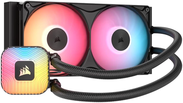 Main image of CORSAIR NAUTILUS II 240 RS ARGB Liquid CPU Cooler - Vibrant ARGB Lighting - FlowDrive 2S Pump - RS II ARGB Unified Frame Fans - 240mm Radiator - Fits AMD AM5/AM4 & Intel LGA 1851/1700