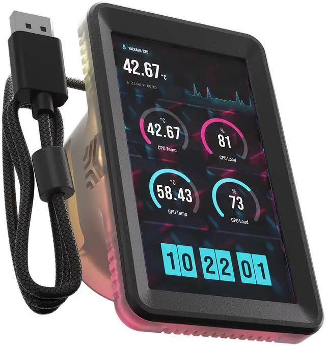 Alt view image 2 of 9 - CORSAIR iCUE LINK 5" LCD Screen Module - For iCUE LINK TITAN II RX and iCUE LINK TITAN RX AIO CPU Coolers - 5" IPS LCD Screen - 720x1280 resolution - DisplayPort input - Easy Tool-Free Installation