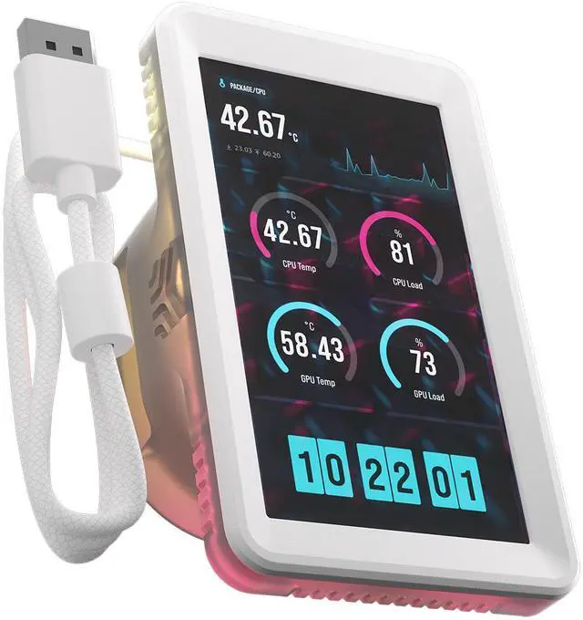 Alt view image 4 of 9 - CORSAIR iCUE LINK 5" LCD Screen Module - For iCUE LINK TITAN II RX and iCUE LINK TITAN RX AIO CPU Coolers - 5" IPS LCD Screen - 720x1280 resolution - DisplayPort input - Easy Tool-Free Installation