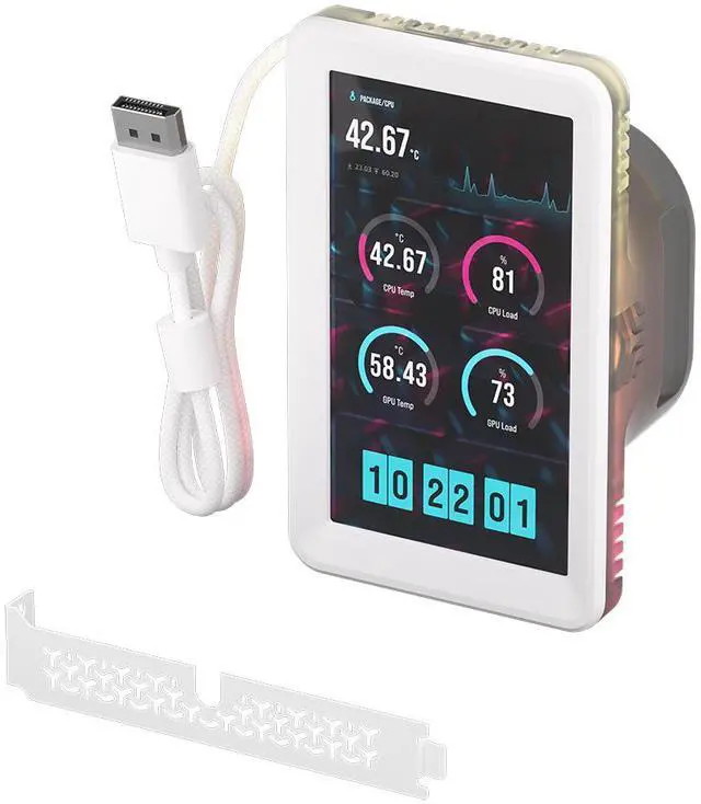 Alt view image 6 of 9 - CORSAIR iCUE LINK 5" LCD Screen Module - For iCUE LINK TITAN II RX and iCUE LINK TITAN RX AIO CPU Coolers - 5" IPS LCD Screen - 720x1280 resolution - DisplayPort input - Easy Tool-Free Installation