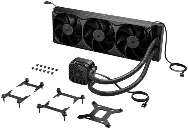 Alt view image 6 of 9 - Corsair Nautilus II 360 RS Liquid CPU Cooler, 360mm AIO, FlowDrive 2S Pump, RS II Unified Frame Fans, AM5/AM4, LGA 1851/1700, Black