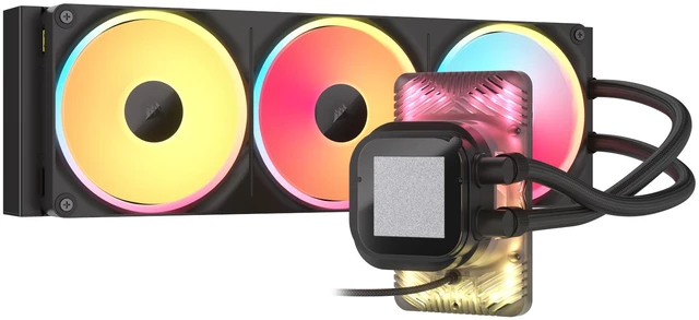 Alt view image 4 of 6 - CORSAIR iCUE LINK TITAN II ULTRA 360 LX LCD Black 360mm AIO Liquid CPU Cooler, 5-inch IPS LCD, FlowDrive Gen 2 Pump, LX360 RGB Fans, AMD AM5 AM4, Intel LGA 1851 LGA 1700