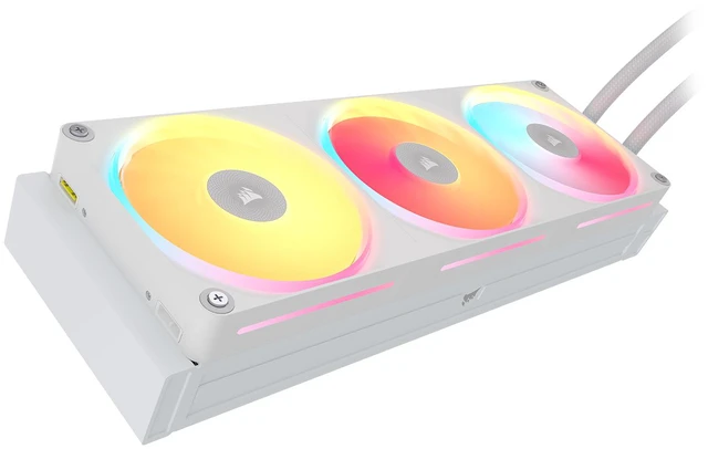 Alt view image 3 of 6 - CORSAIR iCUE LINK TITAN II ULTRA 360 LX LCD White 360mm AIO Liquid CPU Cooler, 5-inch IPS LCD, FlowDrive Gen 2 Pump, LX360 RGB Fans, AMD AM5 AM4, Intel LGA 1851 LGA 1700