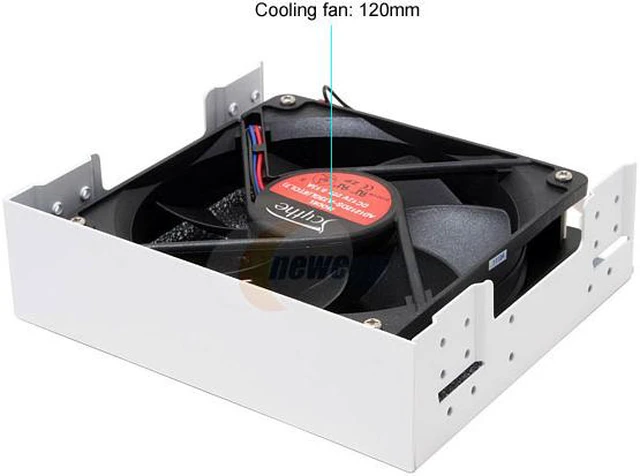 Alt view image 2 of 5 - Scythe KAMA BAY SCKB-1000WH White Case Cooling Fan