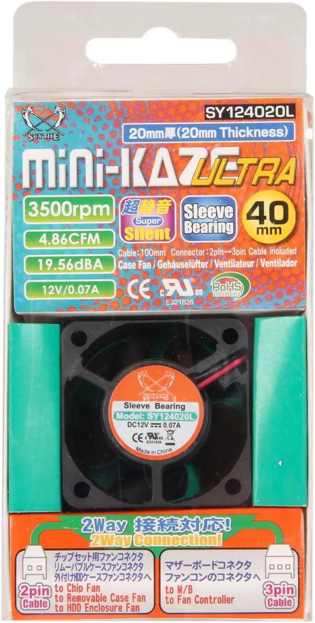Alt view image 6 of 6 - Scythe SY124020L 40mm Case Fan