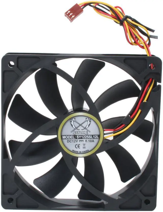 Alt view image 2 of 5 - Scythe SY1225SL12L Black LED "Slipstream" Case Fan