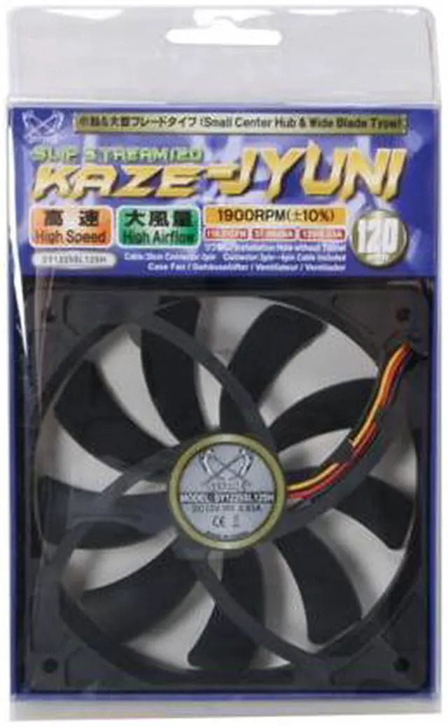 Alt view image 6 of 6 - Scythe SY1225SL12SH "Slipstream" Case Fan