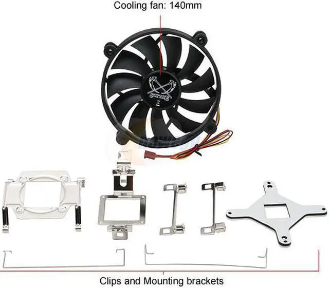 Alt view image 5 of 6 - Scythe SCORC-1000 140mm CPU Cooler