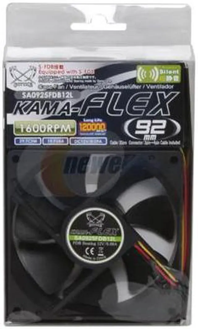 Alt view image 5 of 5 - Scythe KAMA FLEX SA0925FDB12L 92mm Case cooler