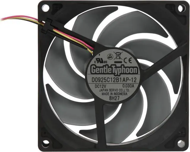 Alt view image 3 of 8 - Scythe GentleTyphoon D0925C12B1AP-12 92mm Case cooler