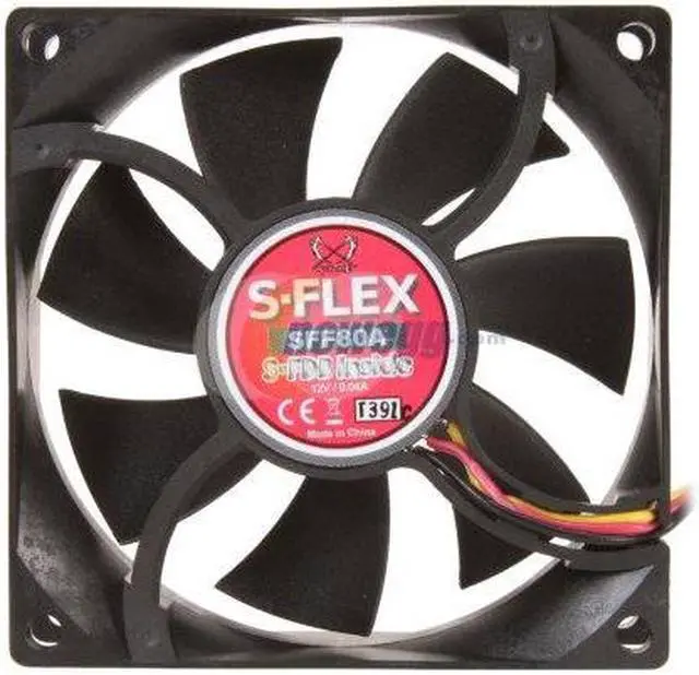 Alt view image 2 of 2 - Scythe S-FLEX SFF80A 80mm Case cooler