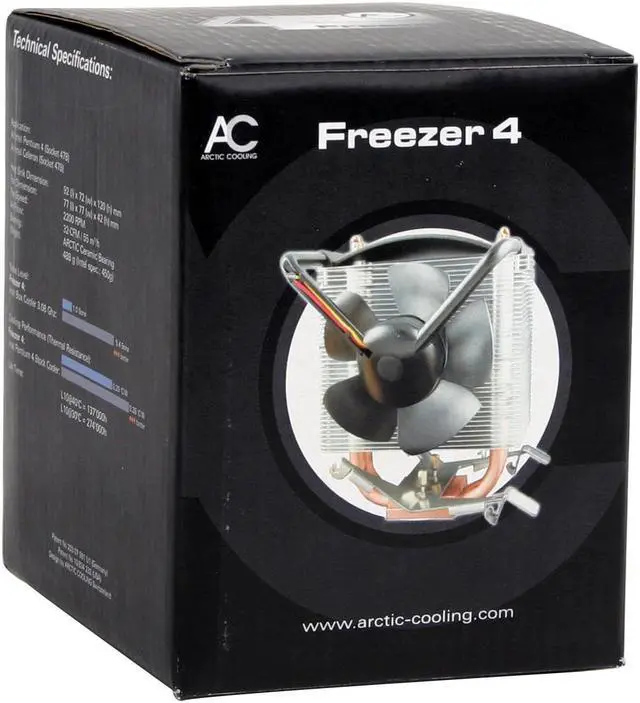 Alt view image 5 of 5 - ARCTIC COOLING ACFZ4 80mm Ceramic CPU Cooling Fan/Heatsink