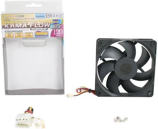 Alt view image 5 of 5 - Scythe Kama Flow 2 SP1225FDB12H Case Fan