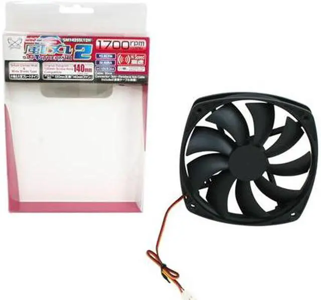 Alt view image 5 of 5 - Scythe Slip Stream Kaze Maru2 140 series SM1425SL12H 140mm Case Fan