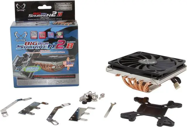 Alt view image 6 of 6 - Scythe SCBSK-2100 120mm Sleeve BIG Shuriken 2 Rev. B CPU Cooler