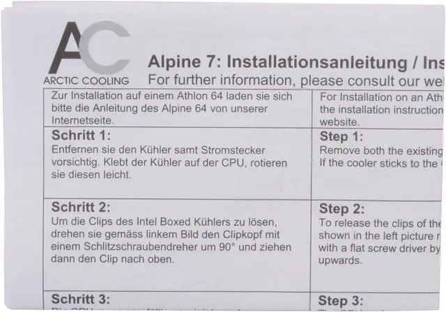 Alt view image 8 of 9 - ARCTIC COOLING ALPINE 7 92mm CPU Cooler