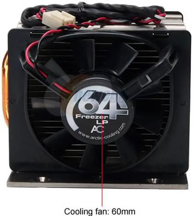 Alt view image 2 of 6 - ARCTIC COOLING ACF64LP 60mm CPU Cooler for low profile PC