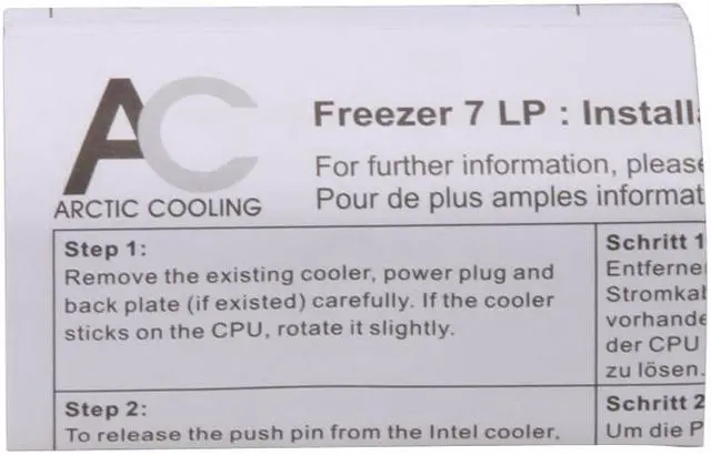 Alt view image 12 of 13 - ARCTIC COOLING Freezer 7 LP 80mm CPU Cooler