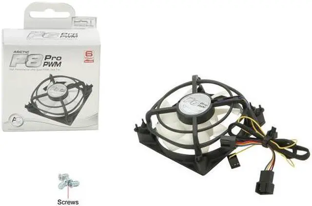 Alt view image 9 of 9 - ARCTIC F8 Pro PWM Fluid Dynamic Bearing Case Fan, 80mm PWM Speed Control, 33CFM at 22dBA