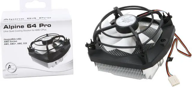 Alt view image 6 of 6 - ARCTIC Alpine 64 Pro Rev. 2 CPU Cooler - AMD, Supports Multiple Sockets 92mm PWM Fan at 23dBA