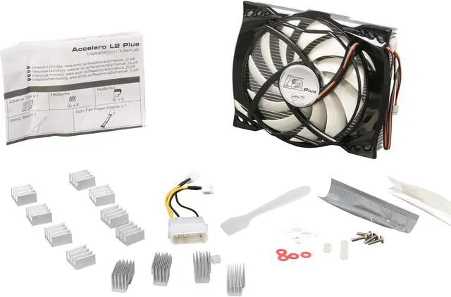 Alt view image 7 of 7 - ARCTIC Accelero L2 Plus VGA Cooler - nVidia & AMD, 92mm Efficient PWM Fan, SLI/CrossFire