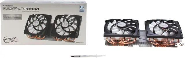 Alt view image 5 of 5 - ARCTIC Accelero TT 6990 VGA Cooler - AMD 6990, Dual Quiet 120mm PWM Fans, Extreme Cooling