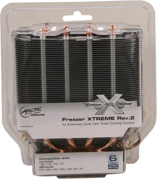 Alt view image 7 of 7 - ARCTIC Freezer Xtreme Rev. 2 CPU Cooler - Intel & AMD, Twin-Tower Heatsink, 120mm PWM Fan