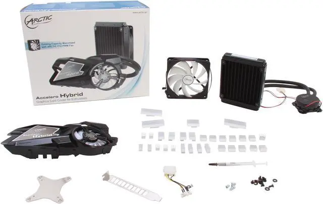 Alt view image 10 of 10 - ARCTIC Accelero Hybrid Extreme VGA Cooler-nVidia/AMD, Liquid/Air Combo Ultimate Cooling