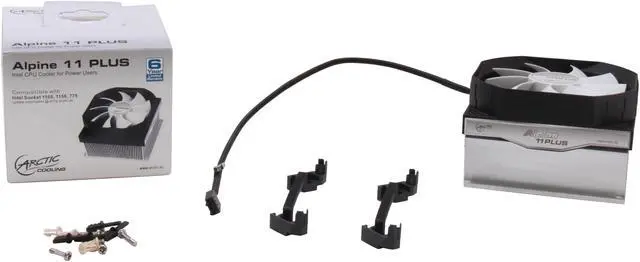 Alt view image 6 of 6 - ARCTIC Alpine 11 Plus CPU Cooler - Intel, Supports Multiple Sockets, 92mm PWM Fan at 23dBA