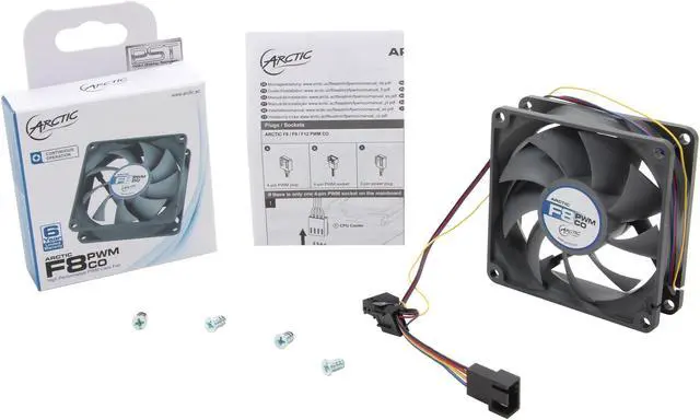 Alt view image 5 of 5 - ARCTIC F8 PWM CO Double Ball-Bearings Case Fan, 80mm PWM Speed Control, for 24/7 Operation