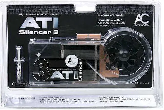 Alt view image 6 of 7 - ARCTIC COOLING ATI silencer 3 Ceramic VGA Cooler for ATI 9800