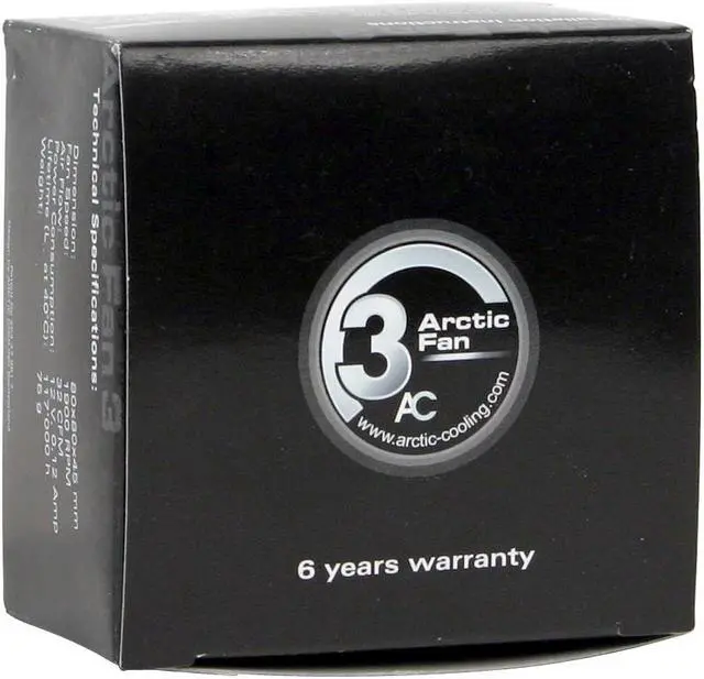 Alt view image 4 of 4 - ARCTIC COOLING ARCTIC FAN 3 80mm Cooling Fan