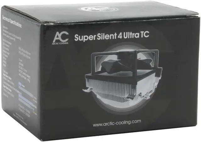 Alt view image 6 of 6 - ARCTIC COOLING Super Silent 4 UltraTC 87mm CPU Cooler