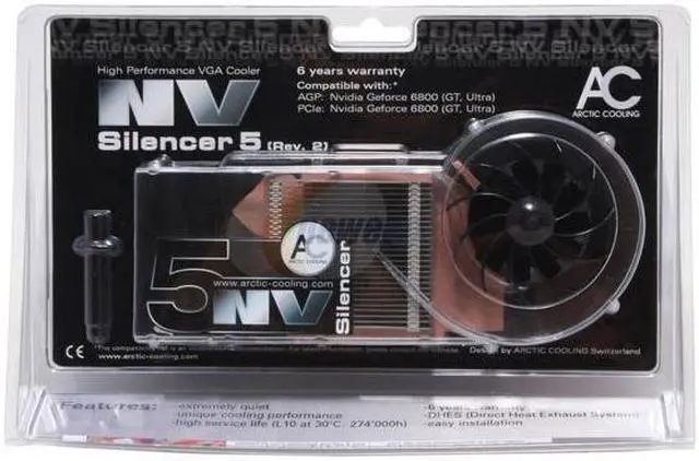 Alt view image 3 of 4 - ARCTIC COOLING NV Silencer 5 (Rev. 2) ARCTIC Ceramic VGA Cooler